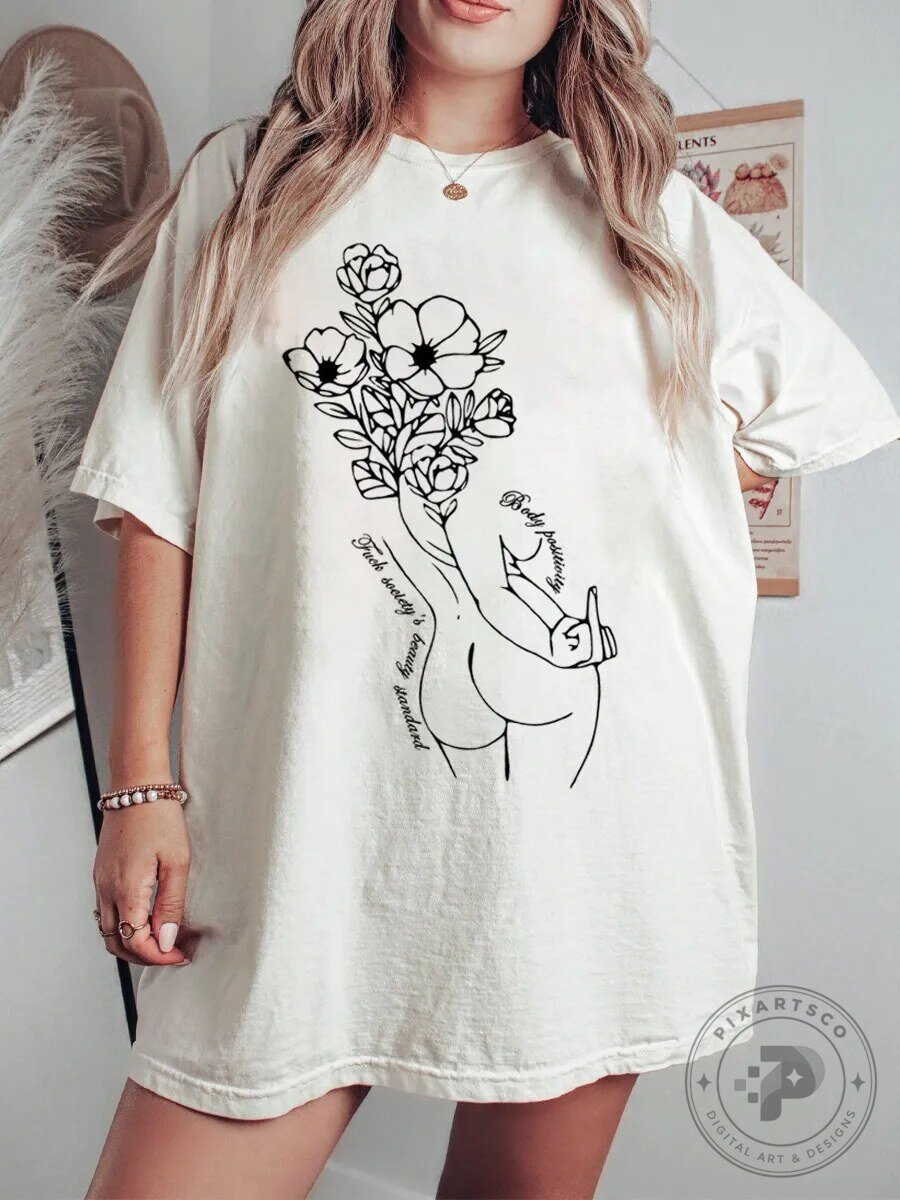 Funny Skeleton My Last Flying Fuck T-Shirt 3 Body Positivity Fuck Society's Beauty Standard T-Shirt